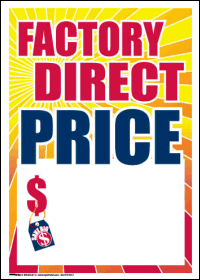 Sale Tags (PK of 100): Factory Direct Price