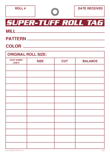 Super Tuff Roll Tags