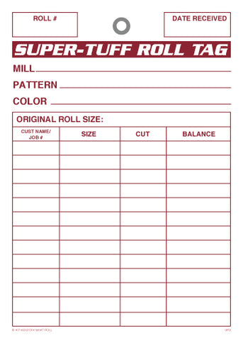 Super Tuff Roll Tags