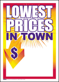 Sale Tags (Pk of 100): Lowest Price In Town