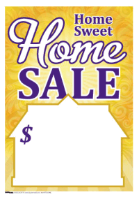 Sale Tags (Pk of 100): Home Sweet Home Sale