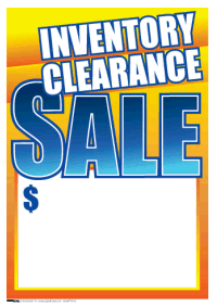 Sale Tags (Pk of 100): Inventory Clearance Sale