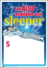 Sale Tags (Pk of 100): I'm Also Available As A Sleeper