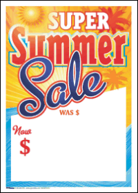 Sale Tags (Pk of 100): Super Summer Sale