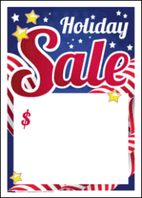 Sale Tags (Pk of 100): Holiday Sale (Patriotic)