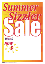 Sale Tags (PK of 100): Summer Sizzler Sale