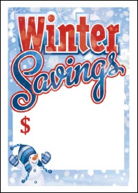 Sale Tags (Pk of 100): Winter Savings