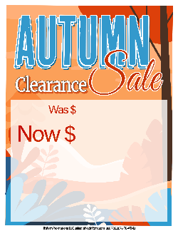 Sale Tags (Pk of 100): Autumn Sale