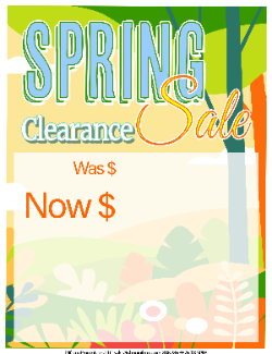 Sale Tags (Pk of 100): Spring Sale 3 – Inform Promotions
