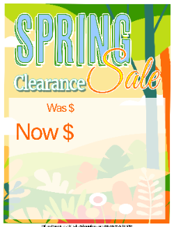 Sale Tags (Pk of 100): Spring Sale 3