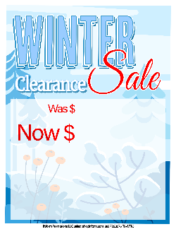 Sale Tags (Pk of 100): Winter Clearance Sale 3