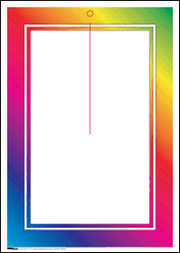 Sale Tags (PK of 100): Rainbow Border Tag