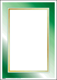 Sale Tags (Pk of 100): Green/Gold Border Tag