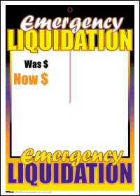 Sale Tags (Pk of 100): Emergency Liquidation