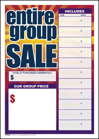 Sale Tags (Pk of 100): Entire Group Sale