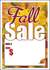 Vinyl Window Sign: Fall Sale