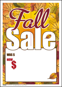 Sale Tags (Pk of 100): Fall Sale