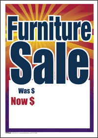 Sale Tags (pk of 100): Furniture Sale