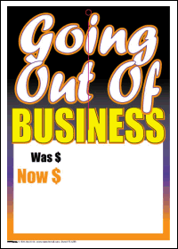 Sale Tags (Pk of 100): Going Out Of Business