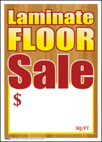 Sale Tags (Pk of 100): Laminate Floor Sale
