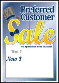 Sale Tags (Pk of 100): Preferred Customer Sale