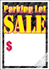 Sale Tags (Pk of 100): Parking Lot Sale