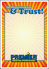 RTO Rate Tags (Pk of 100): Premier Rental Purchase: Blank