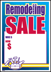 Sale Tags (Pk of 100): Remodeling Sale