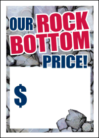 Sale Tags (Pk of 100): Our Rock Bottom Price