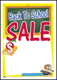 Sale Tags (PK of 100): Back To School Sale