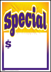 Sale Tags (PK of 100): Special