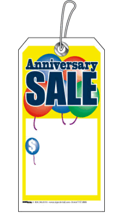String Tags (Pk of 100): Anniversary Sale