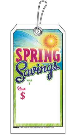 String Tags: (Pack of 100) Spring Savings