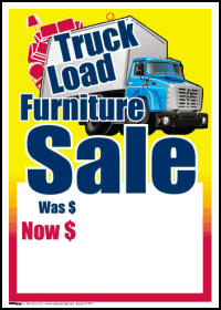 Sale Tags (PK of 100): Truckload Furniture Sale