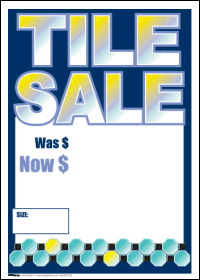 Sale Tags (PK of 100): Tile Sale