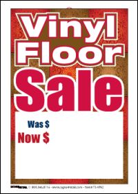 Sale Tags (PK of 100): Vinyl Floor Sale