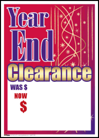 Sale Tags (Pk of 100): Year End Clearance