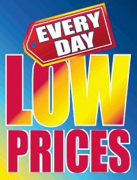 Plastic Window Sign: Everyday Low Prices
