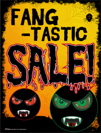 Plastic Window Sign: FANG-Tastic Sale!