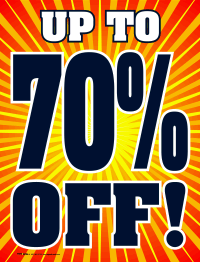 Vinyl Window Sign: Up to 70% Off (Burst)