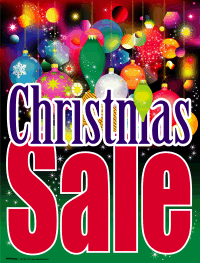 Vinyl Window Sign: Christmas Sale