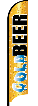 Feather Flag Banner: Cold Beer