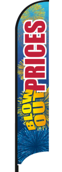 Feather Flag Banner: Blow Out Prices (Flag Only)