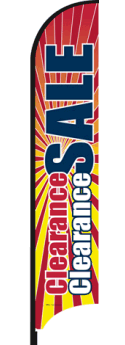 Feather Flag Banner: Clearance Sale (Flag Only)