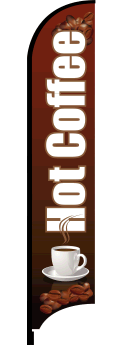 Feather Flag Banner: Hot Coffee
