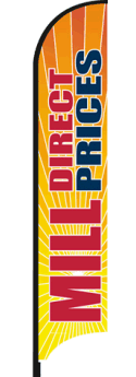 Feather Flag Banner: Mill Direct Prices (Flag Only)
