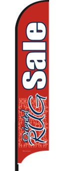 Feather Flag Banner: Oriental Rug Sale (Flag Only)