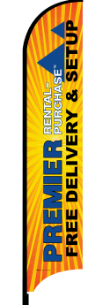 Feather Flag Banner: Free Delivery & Setup W/Premier Logo