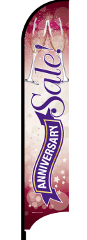 Feather Flag Banner: Anniversary Sale (Fancy)(Flag Only)
