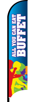 Feather Flag Banner: All You Can Eat Buffet